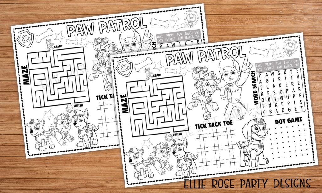 Paw Patrol Coloring Sheets