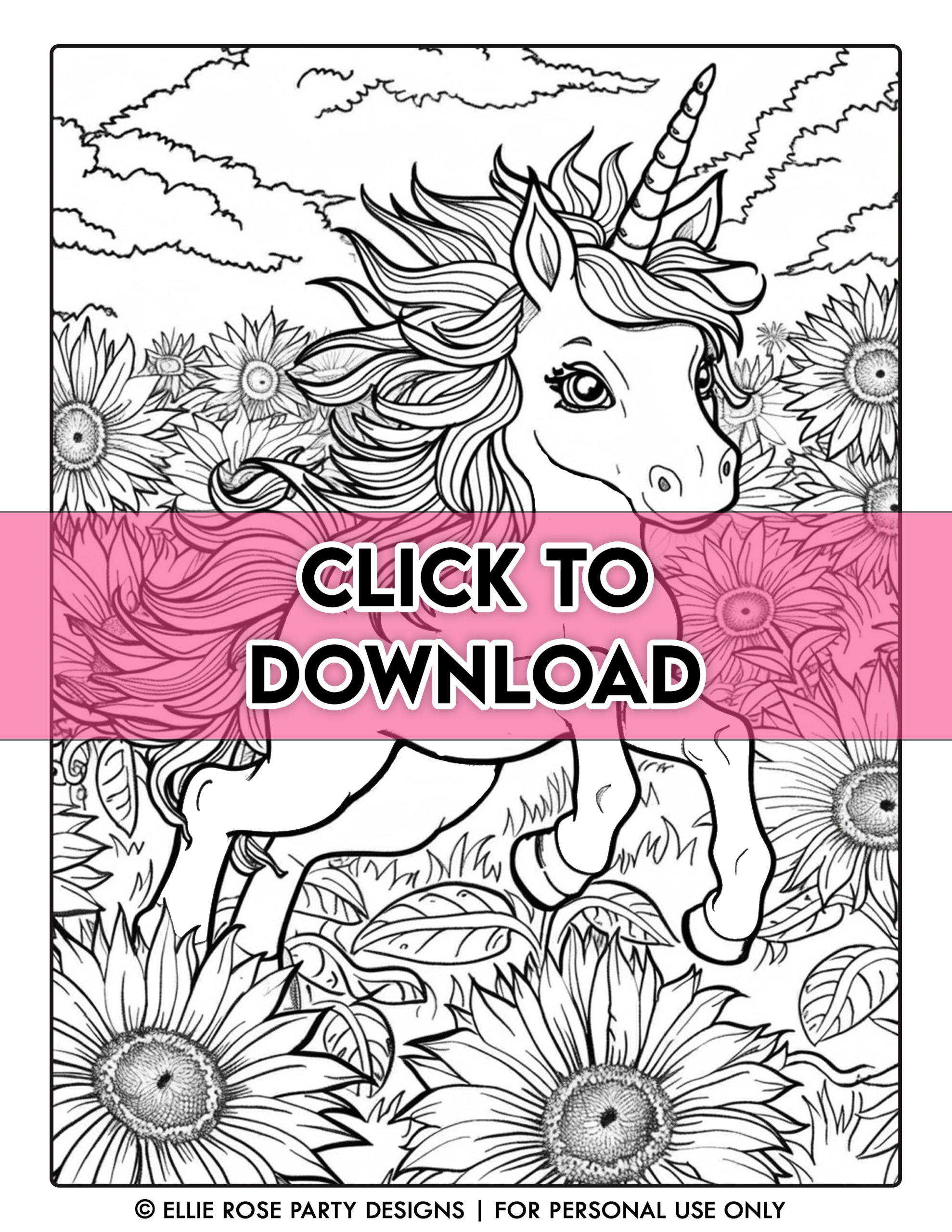 unicorn coloring pages printable