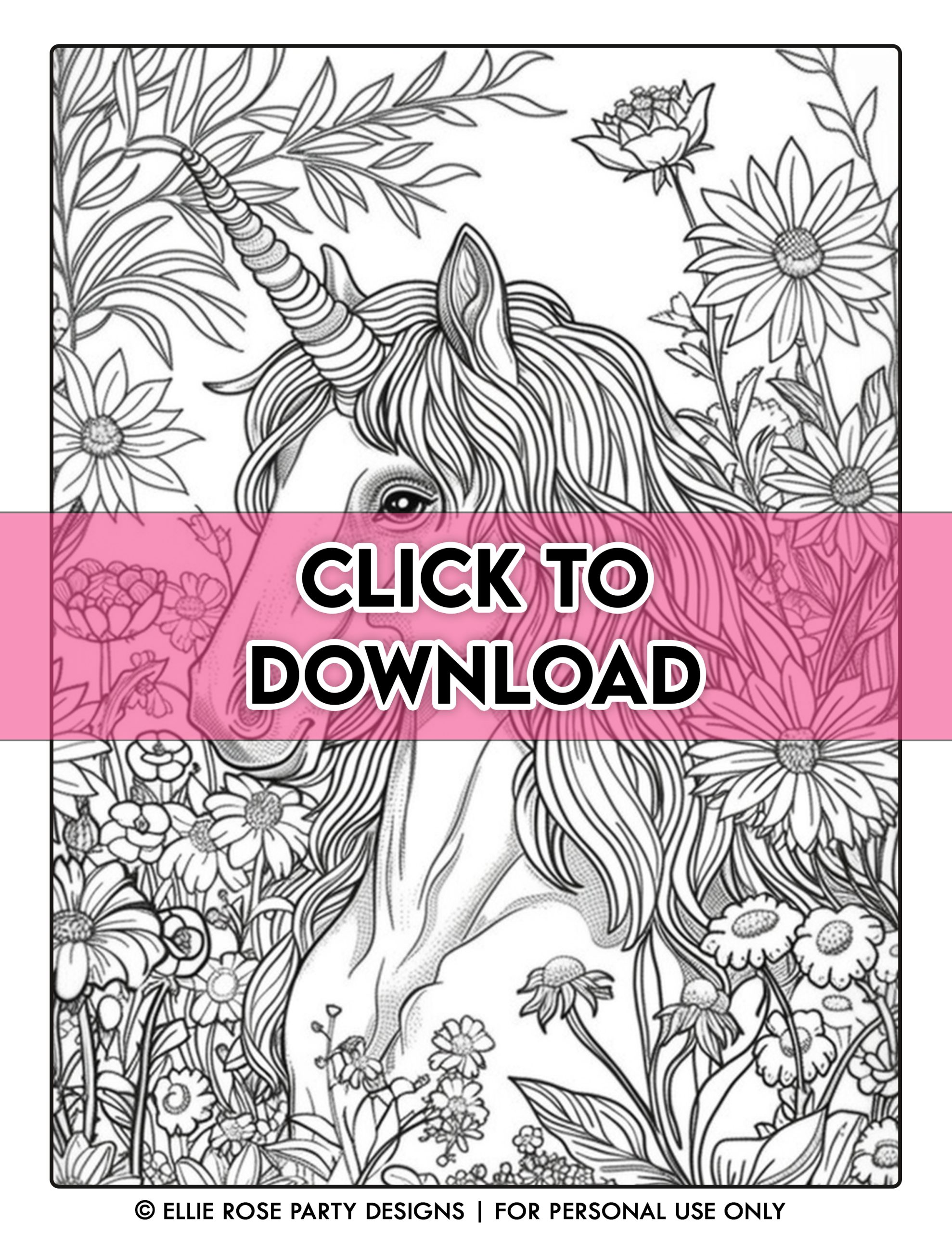 Unicorn coloring pages printable