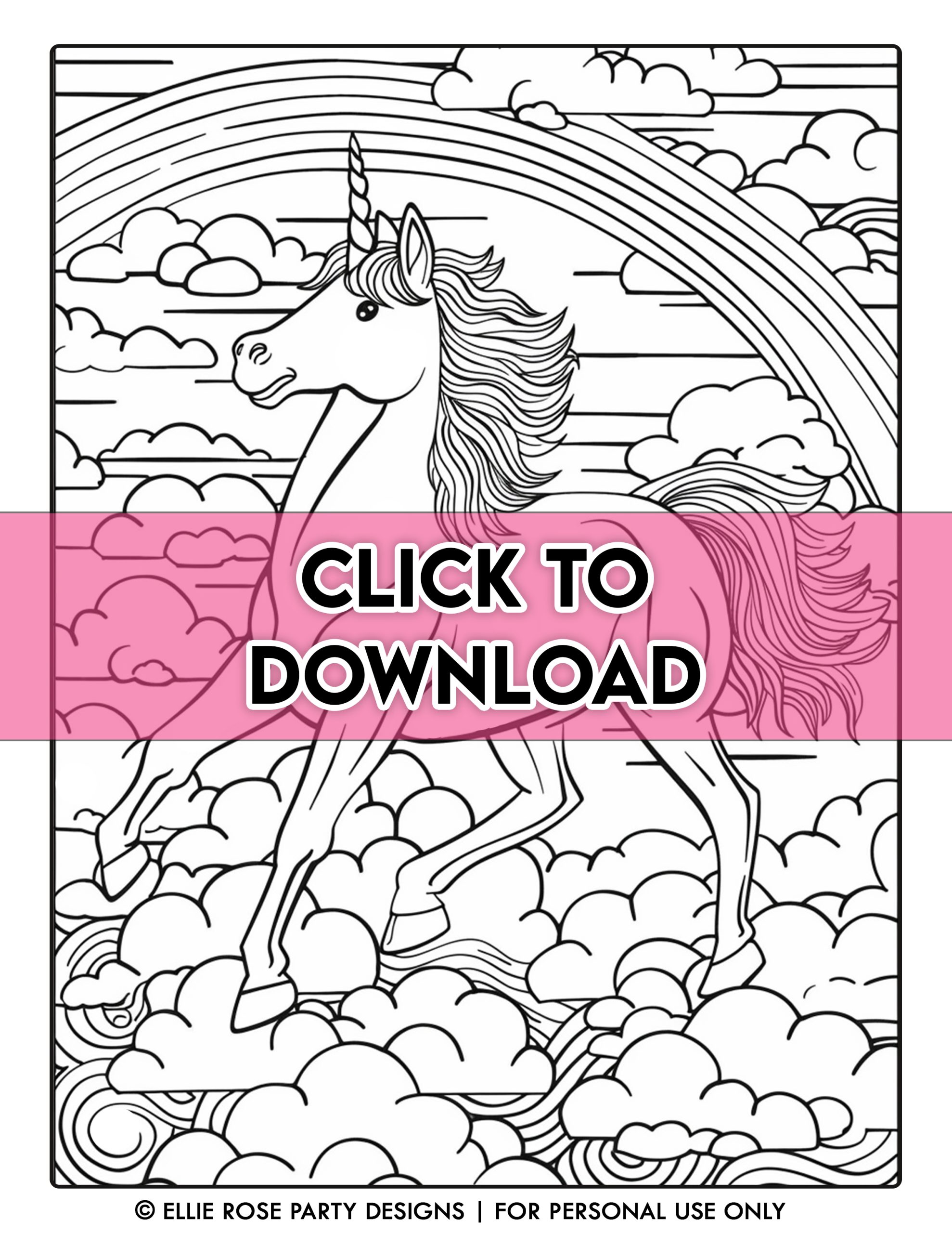 unicorn coloring pages printable