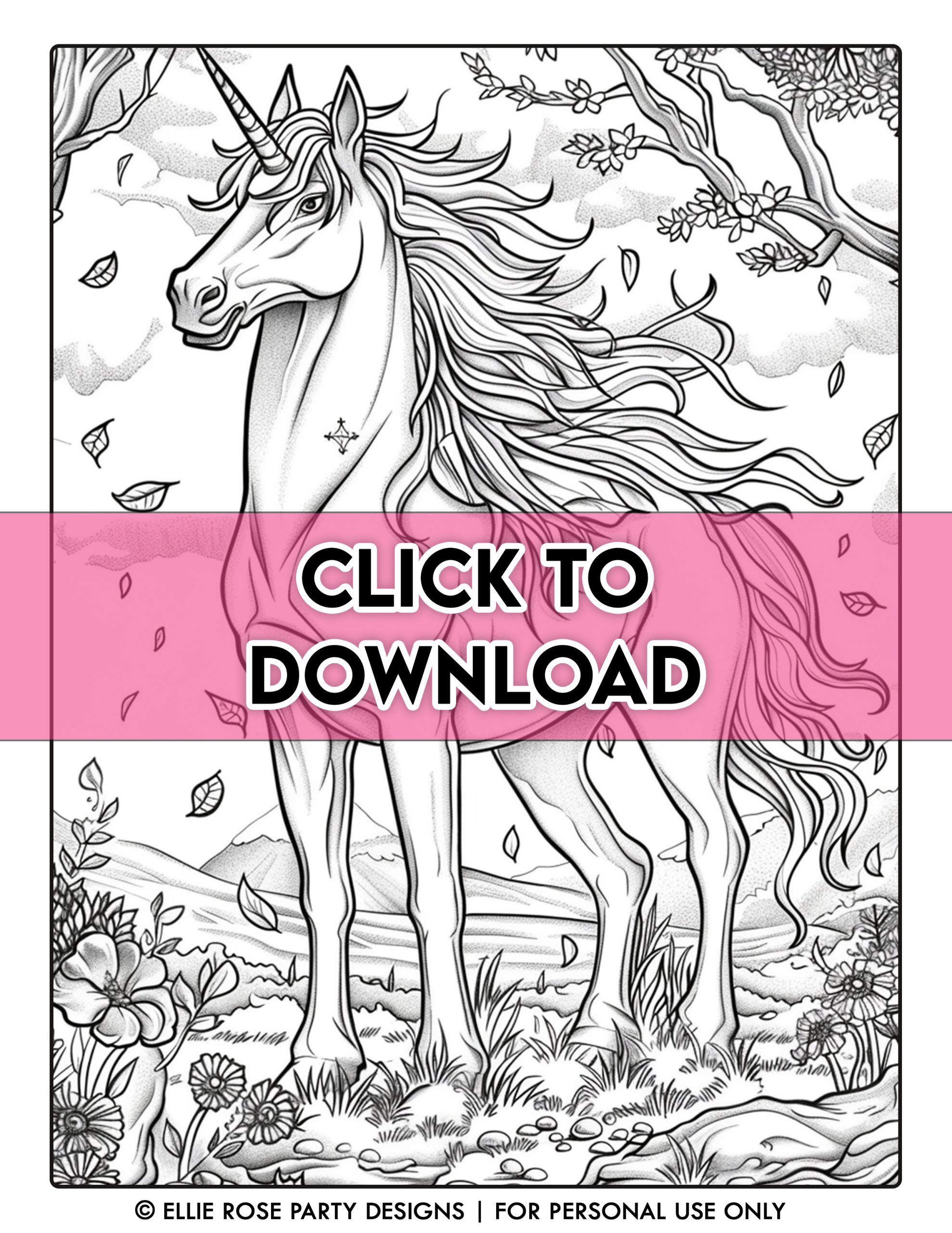 unicorn coloring pages printable