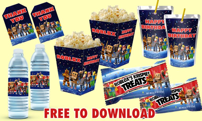 9 Exciting Roblox Birthday Party Decorations Printable Freebies ...