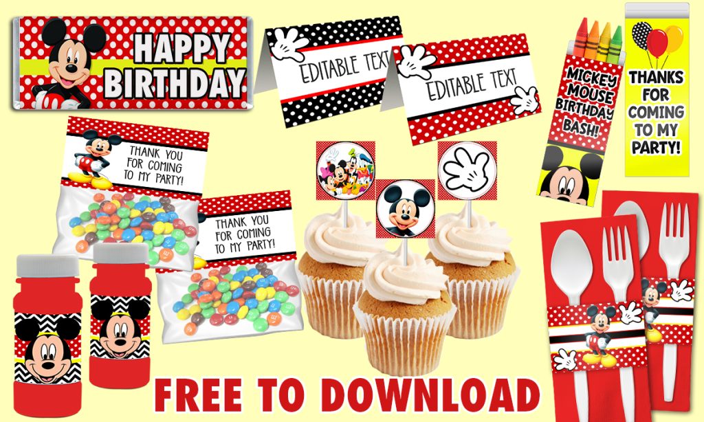 MICKEY MOUSE BIRTHDAY PARTY DECORATIONS