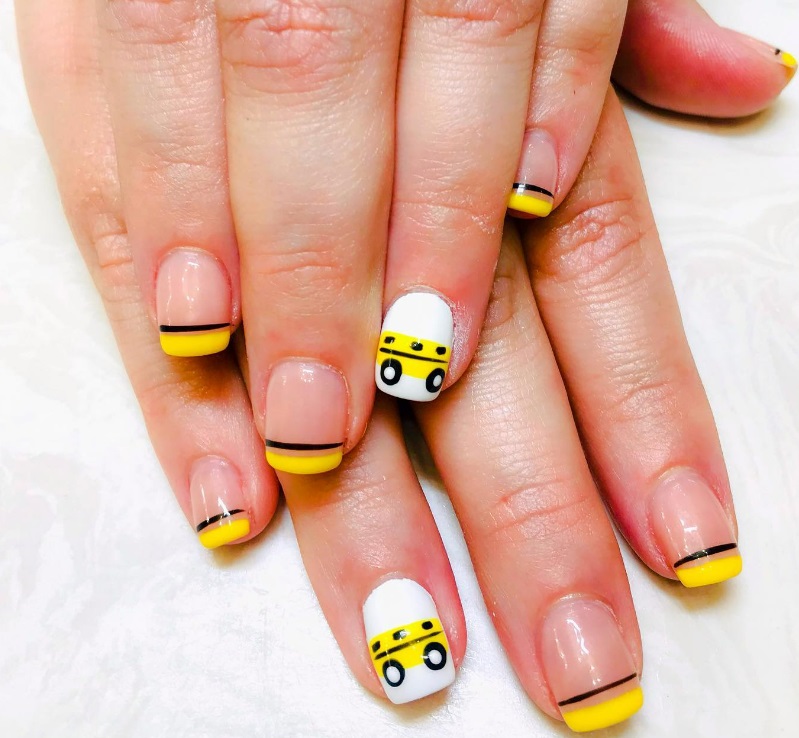 school bus nails