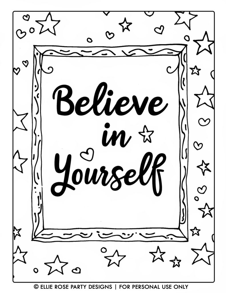 BELIEVE IN YOURSELF