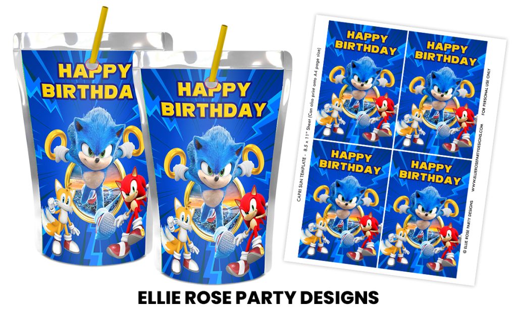 SONIC CAPRI SUN LABELS