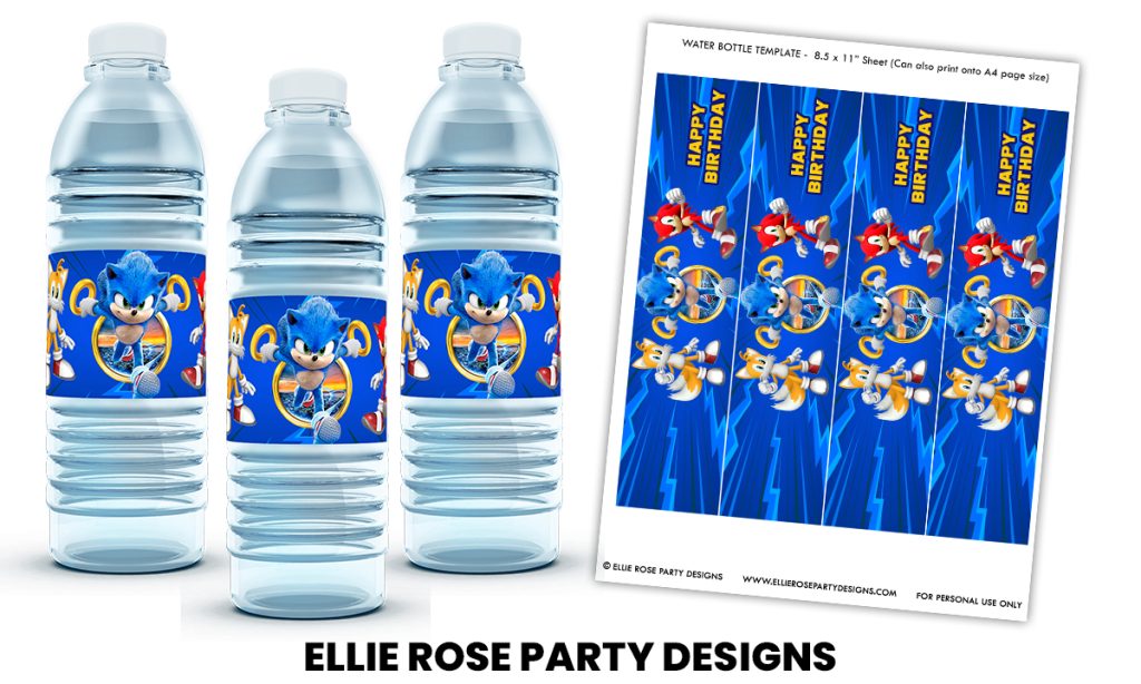 WATER BOTTLE LABELS