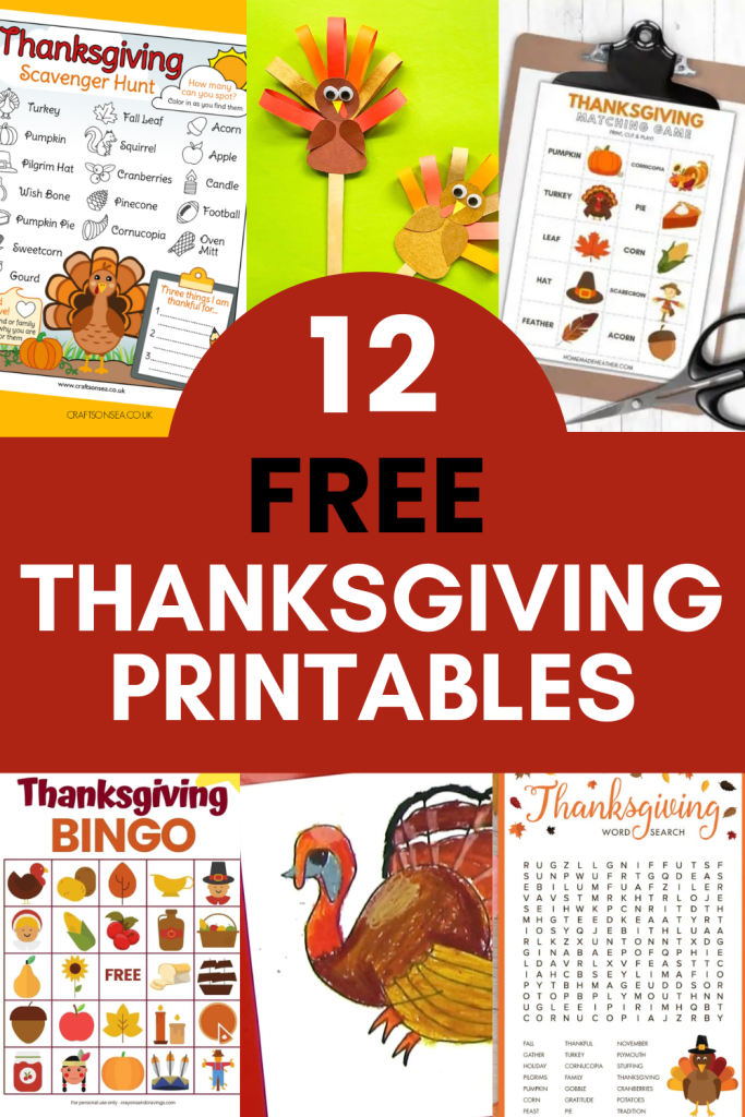 FREE THANKSGIVING PRINTABLES