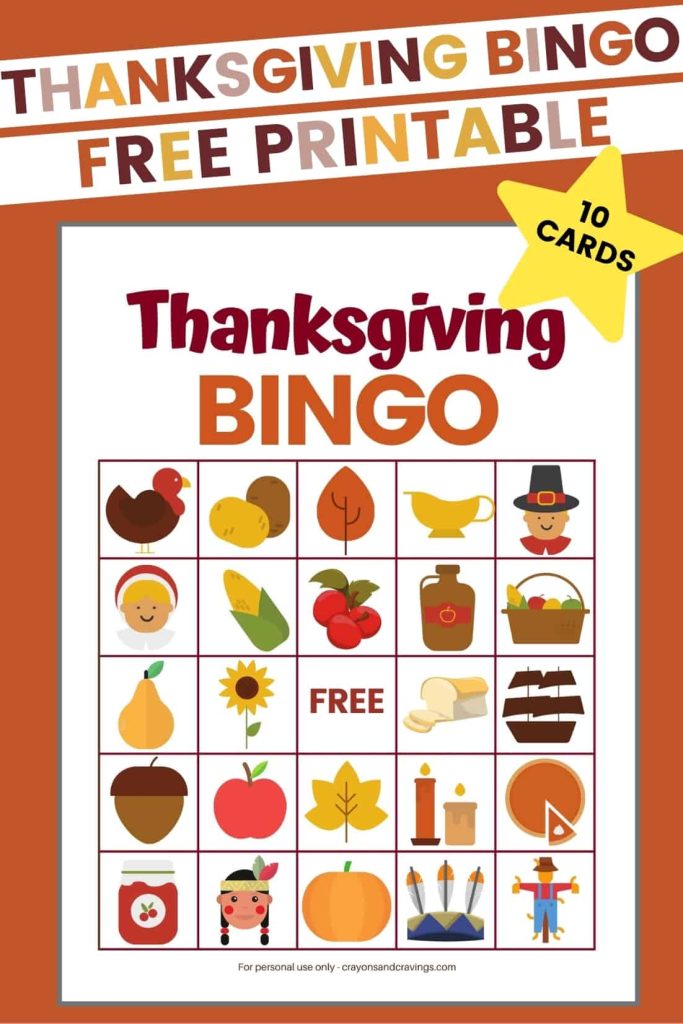 free thanksgiving printables bingo Thanksgiving BINGO Printable