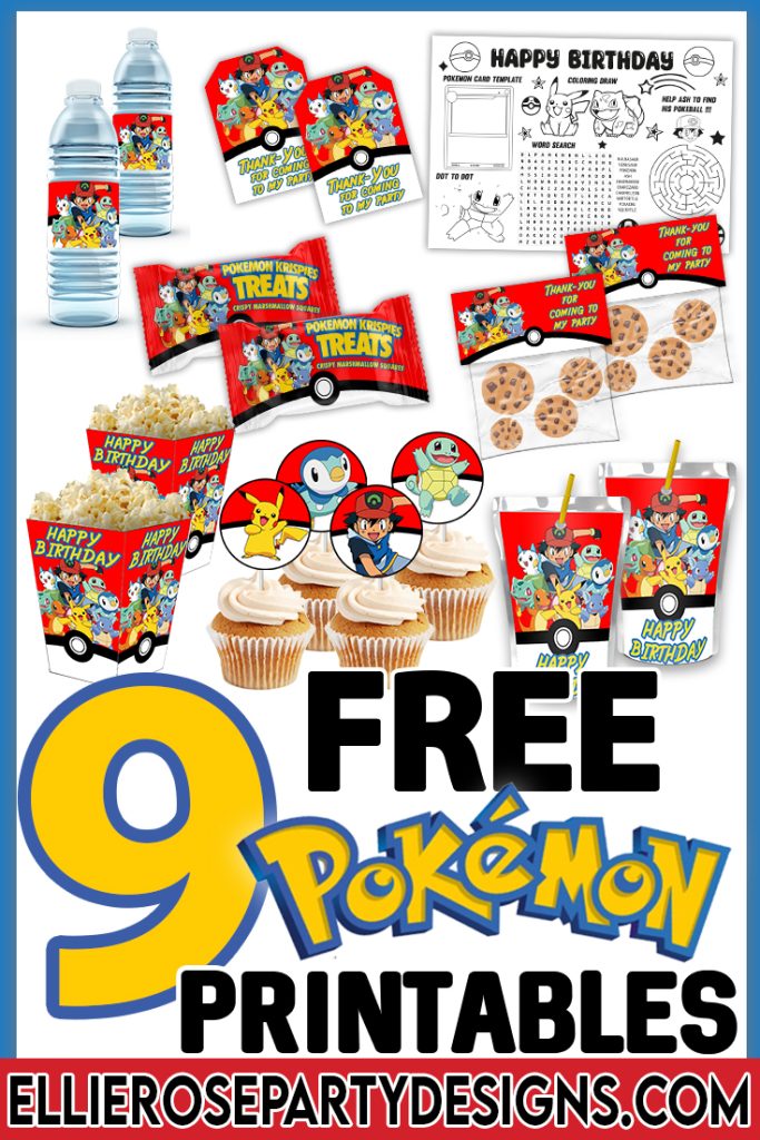 9 Free POKEMON BIRTHDAY DECORATIONS