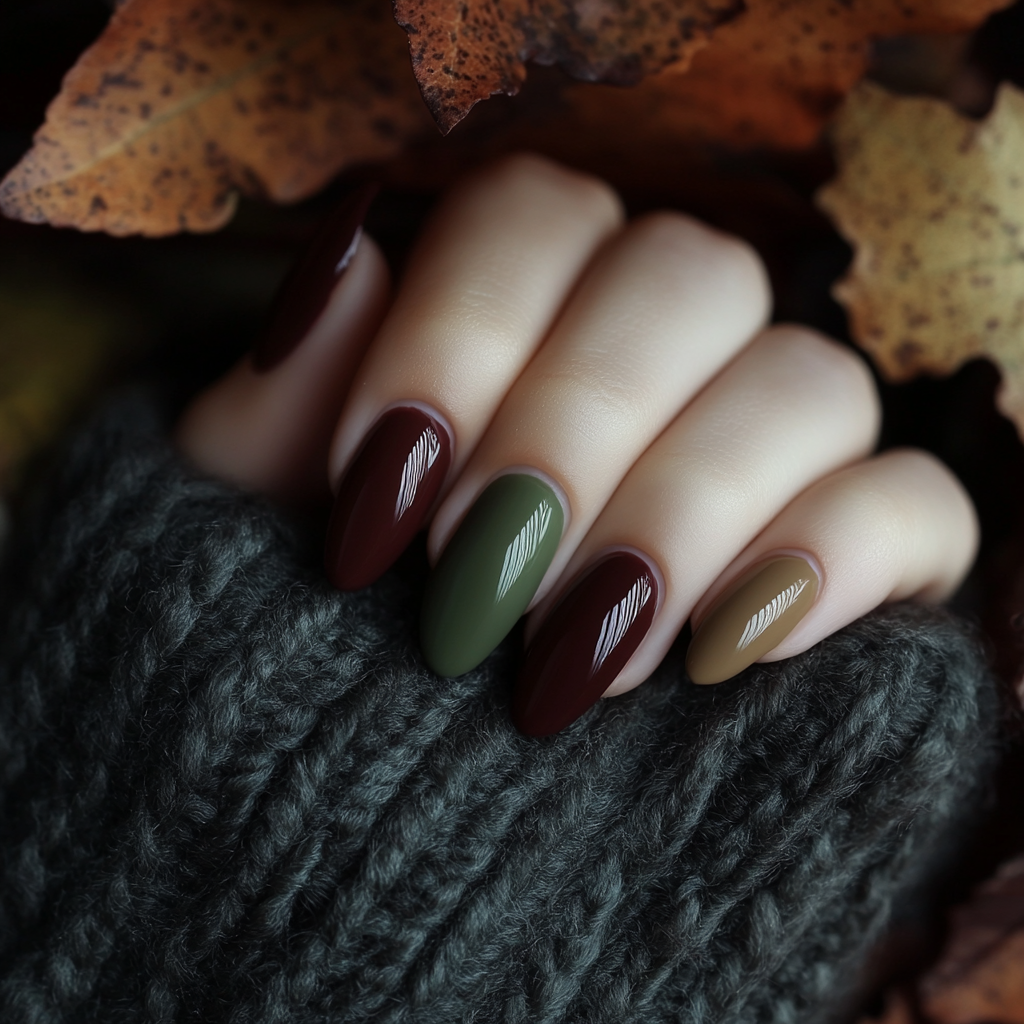 Fall Nails Matte Colors