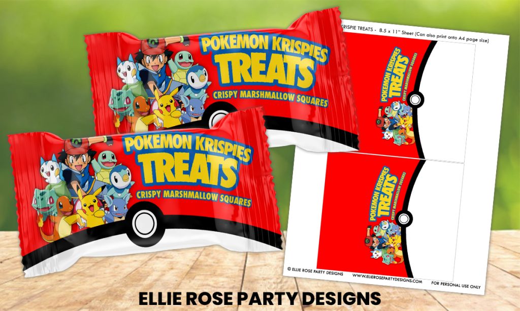 POKEMON RICE KRISPIE TREAT PRINTABLES