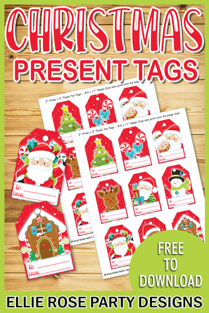 Christmas Present Tags Printable