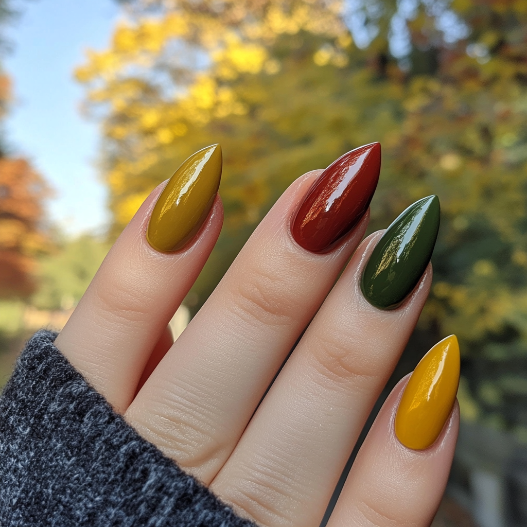 Fall Nails Mismatch